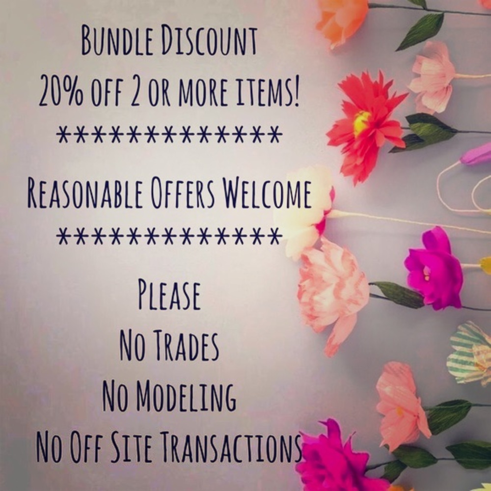 Happy to receive reasonable offers and bundle!
